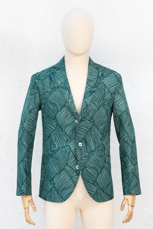 Navy/Teal Palm Blazer