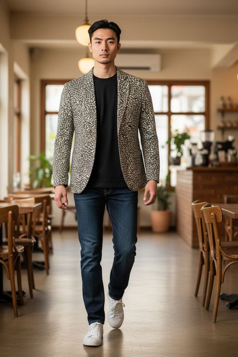 Savanna Leopard Blazer
