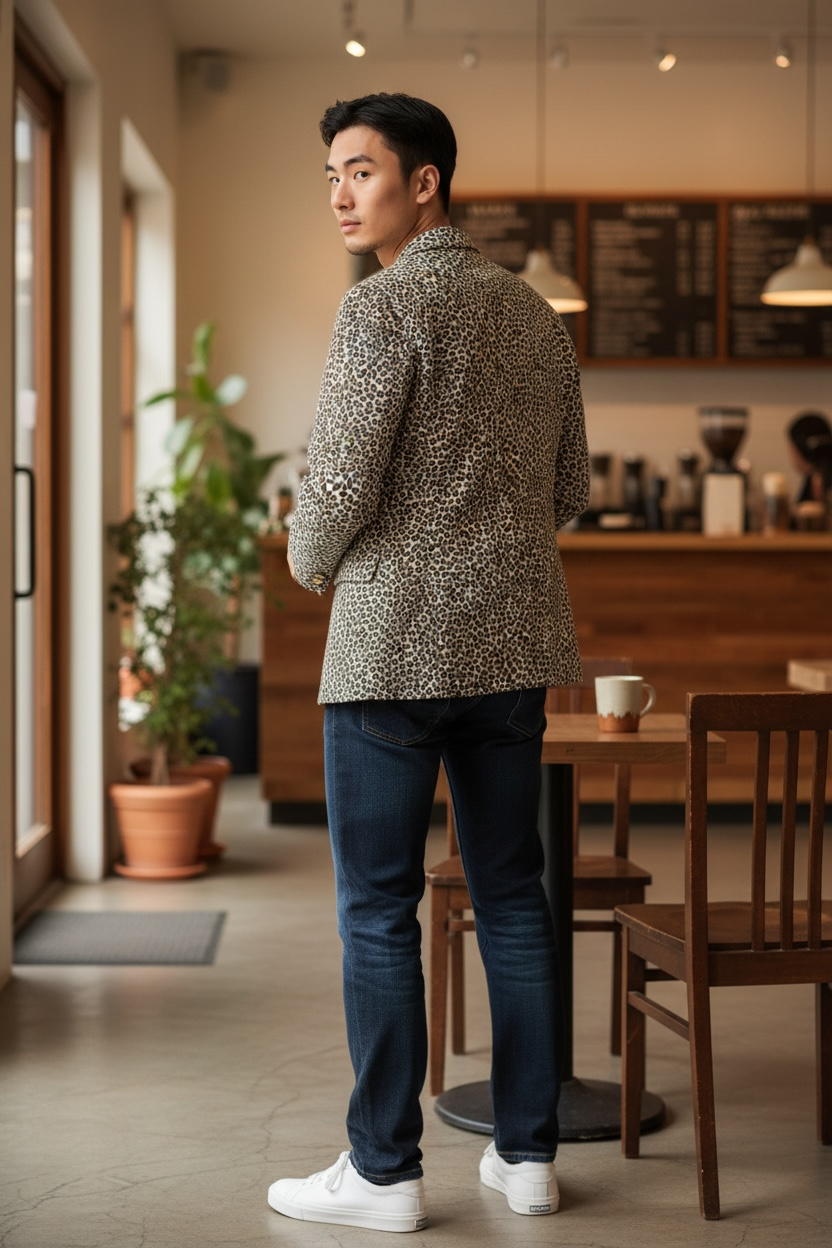 Savanna Leopard Blazer