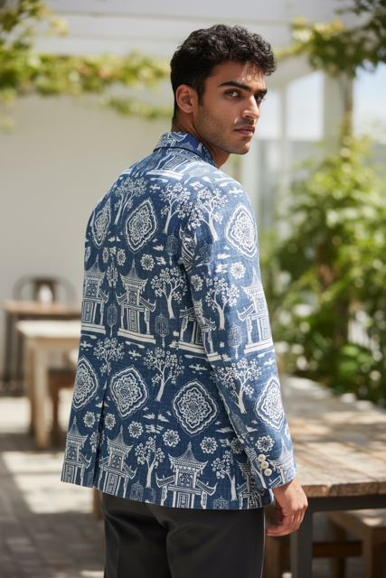 Blue Pagoda Blazer