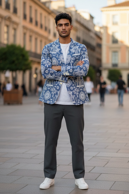 Blue Pagoda Blazer